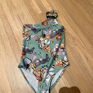 Molo Recycled Swimwear with Black and White Pattern